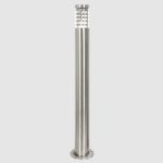 Stainless Steel Bollard with Clear Polycarbonate Cover L605 STAINLESS