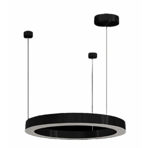 LED SMD 50cm Black Halo Pendant