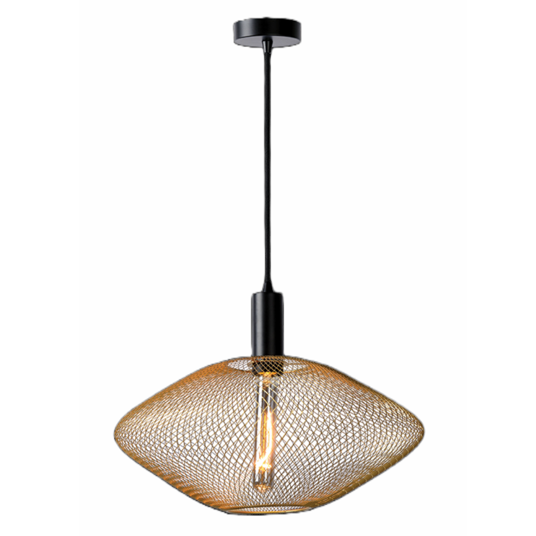 Mesh Pendant Gold
