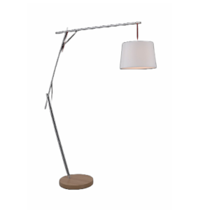 1xE27 Cantilver Floor Lamp White Shade