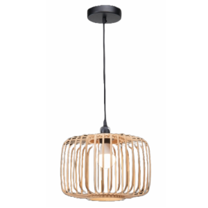 Metal and Bamboo Pendant