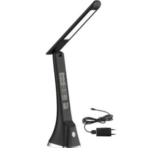 Rechargeable LED Table Lamp, Dimmable and CCT USB Charging Port, Foldable arm at 90 Degrees
