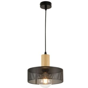Metal and Wood Pendant