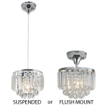 2 in 1 Pendant and Ceiling Light