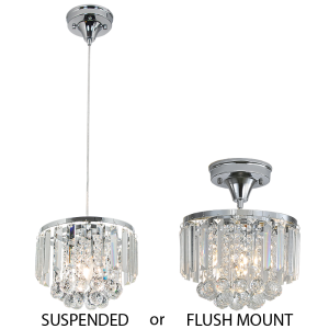 2 in 1 Pendant and Ceiling Light