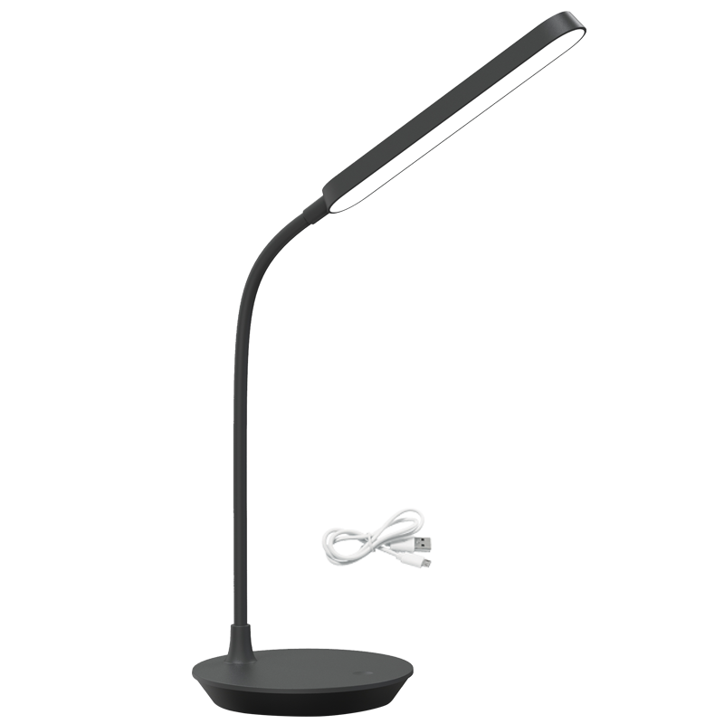 Rechargeable LED Table Lamp with Flexible Arm, Touch Control and Type C USB Cable