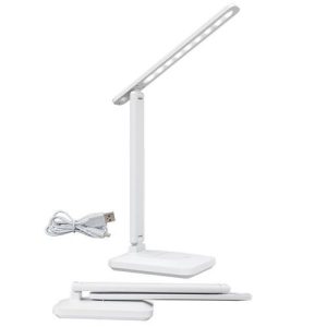 Multi-functional Rechargeable Folding Desk Lamp with Touch Switch and USB Cable