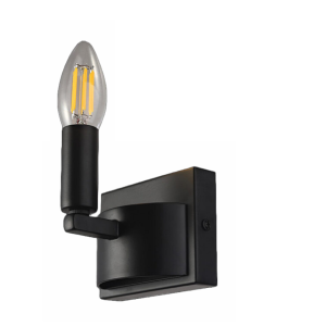 E14 Ranch Iron Wall Light BL