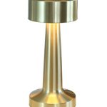 2W LED Golden Turret Rechargeable Table Lamp