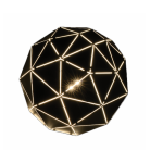 E27 LaserCut Metal Ball Table Lamp