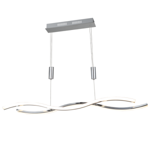 27W LED Polished Chrome and Acrylic Pendant