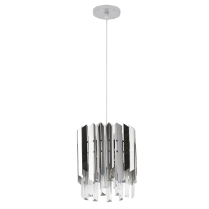 Stainless Steel and Crystal Pendant