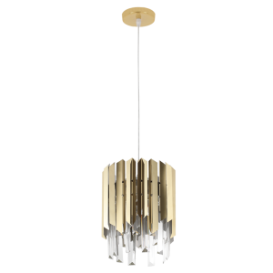 Stainless Steel and Crystal Pendant