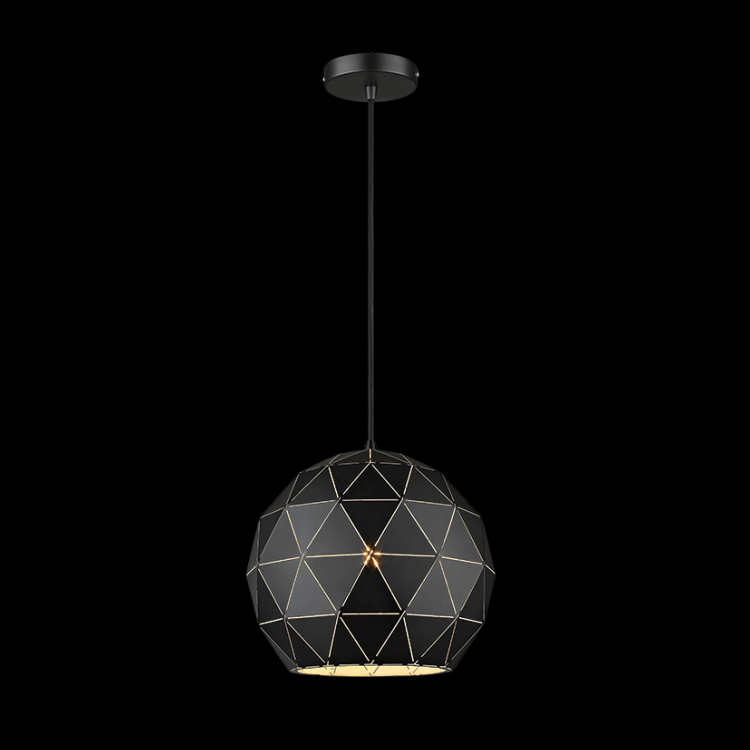 E27 Medium Laser Cut Metal Ball Pendant - Image 4
