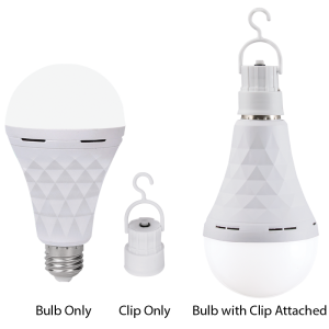 A80 LED Emergency Rechargeable Bulb,  With Clip and Switch