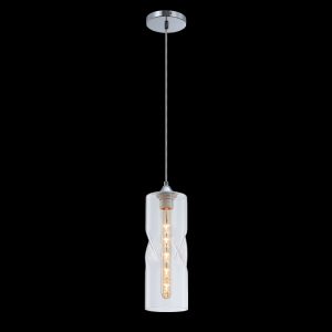 Clear Twisted Glass Pendant