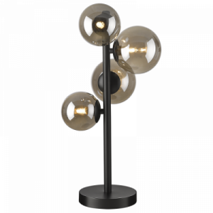 Table Lamp with smoke colour Glass