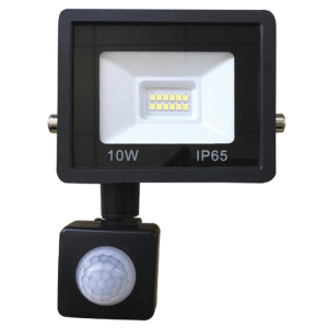 10W Die Cast Aluminium with Tempered Glass Lens and PIR Sensor