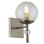 Metal Wall Bracket with Speckled Glass
