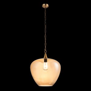 E27 Apple Large Glass Pendant