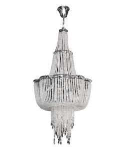 Large Cascading Crystal Chandelier