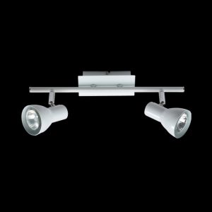 GU10 Two Adjustable Spot Lights on a Bar