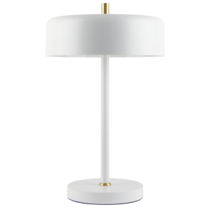 Matt White Metal Table Lamp