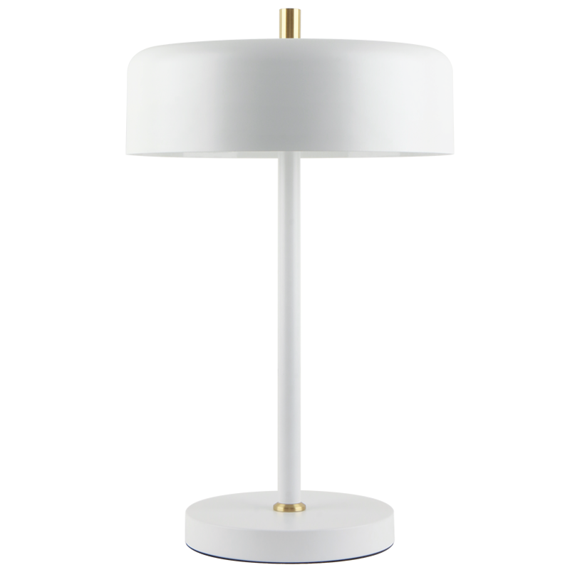 Matt White Metal Table Lamp