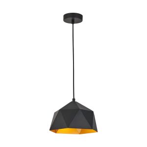 Iron Powder Coated Geometric Pendant