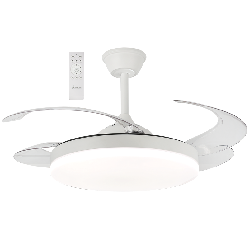 White with Clear ABS Retractable Blades