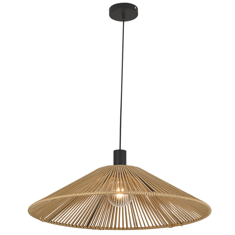 Metal and Nylon Rope Pendant