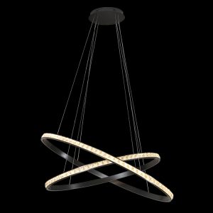 LED DBL Oval Crystal Ring Pendant
