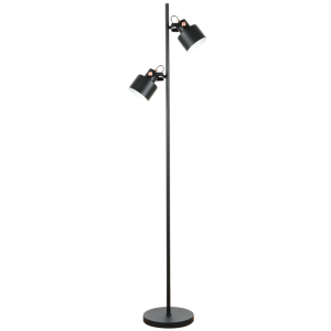 Matt Black and Copper Metal Standing Lamp