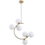 6X5W IRON & GLASS PENDANT